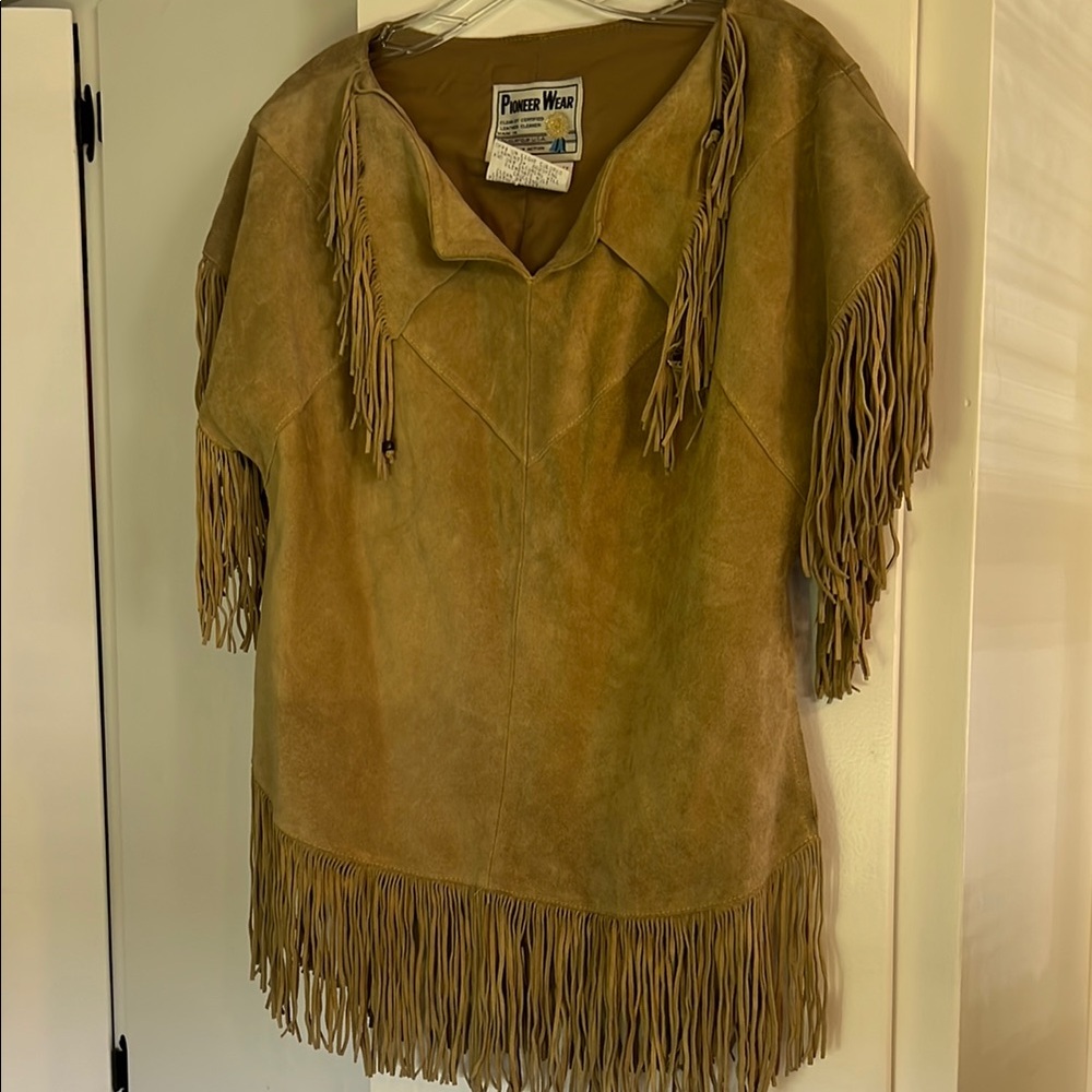 Pioneer Wear Suede Fringe Top